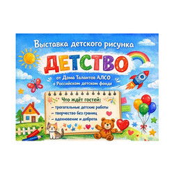 Выставка «Детство» от талантливой команды Дома Талантов «АЛСО» в Детском Фонде